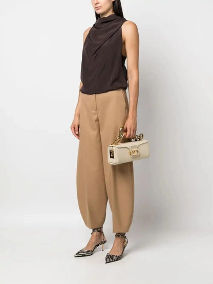 Elegant Fashion Luxury Brand Replica Handbag for Women New In High-Quality Metal Handle Designer Shoulder Bag Rectangular Shape