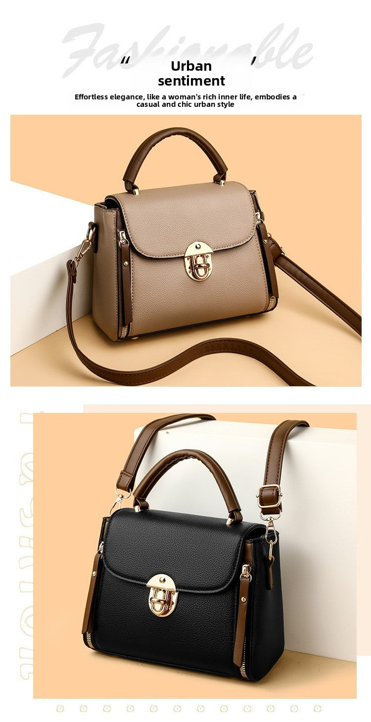 Vintage Handbag Women Fashion Crossbody Shoulder Bag Simple Small Square Bag Versatile Trendy