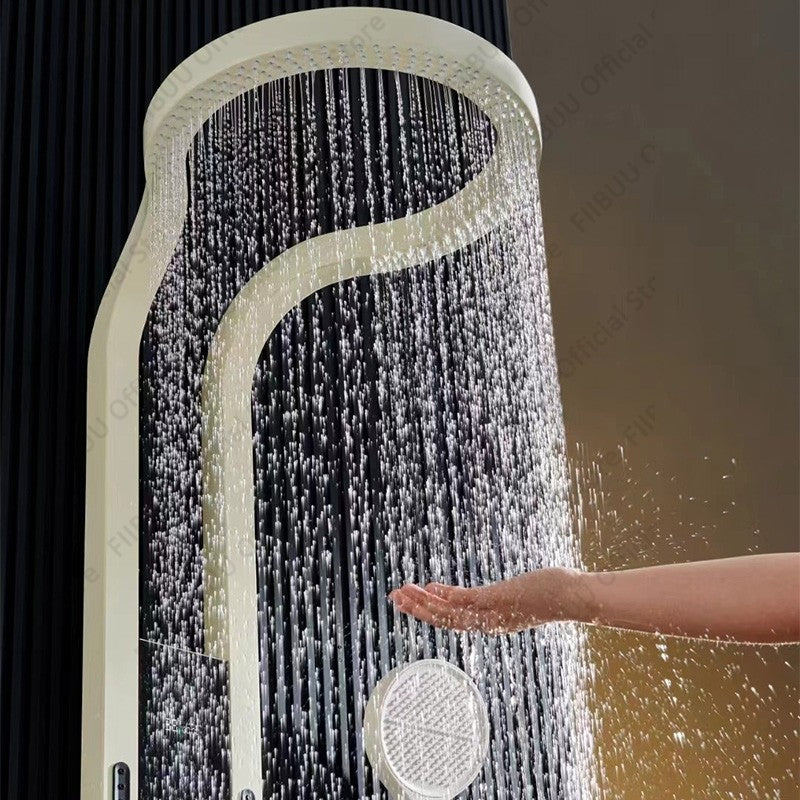Conjunto de Chuveiro de Luxo com Display Digital, Sistema de Chuveiro com Massagem de Água Pressurizada, Chuveiro Combo e Ducha de Mão, Acessórios de Banheiro