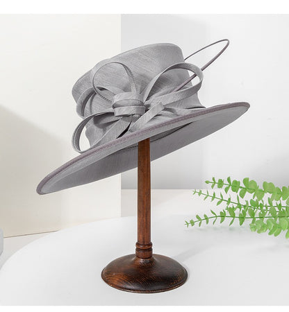 Moda Luxo Moda Pena Chapéu Chá Igreja Elegante Fotografia Cartola Feminina Banquete Fascinator Chapéus Formais de Casamento