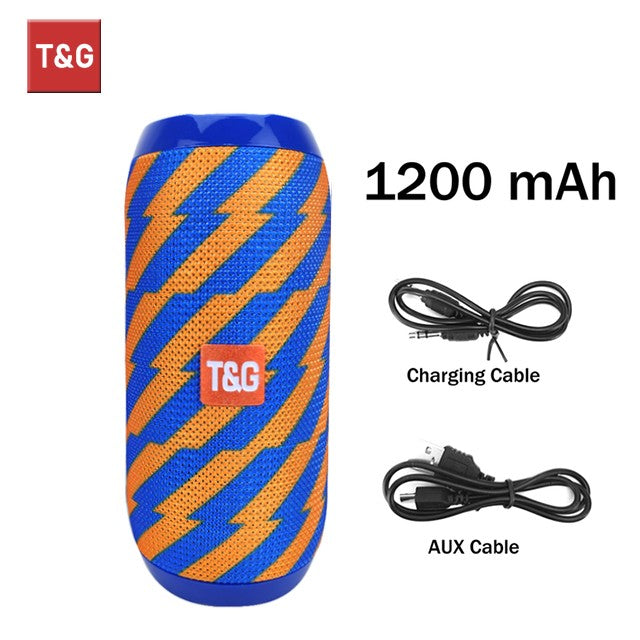 TG117 Bluetooth Speakers Portable Wireless Sound Box  Outdoor Loudspeaker Waterproof Stereo Surround Supports TF Radio