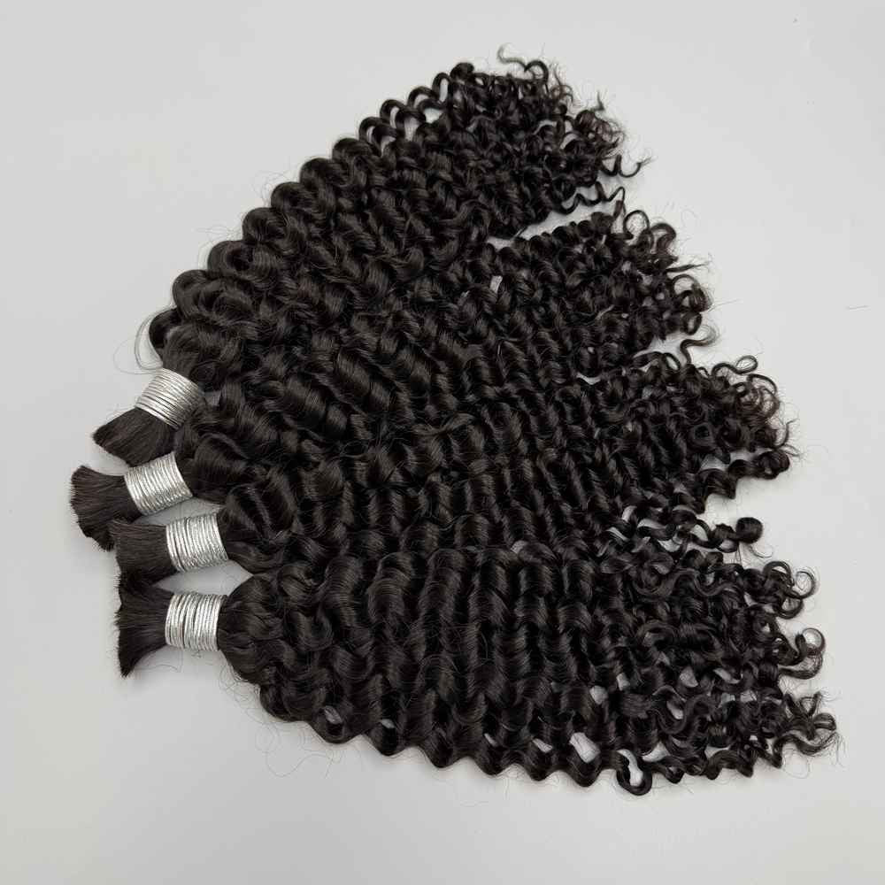 Ombre Highlight 427 Cabelo Humano Cacheado Brasileiro Profundo Ondulado Boho Tranças 100% Cabelo Humano Remy Extensões de Cabelo Humano Cru para Trança