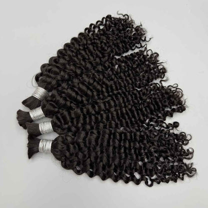Ombre Highlight 427 Cabelo Humano Cacheado Brasileiro Profundo Ondulado Boho Tranças 100% Cabelo Humano Remy Extensões de Cabelo Humano Cru para Trança