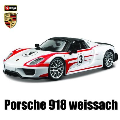 Bburago 1:24 Porsche 963 24 alloy racing car Alloy Luxury Diecast Car Model Toy Collection Gift Multiple styles to choose from