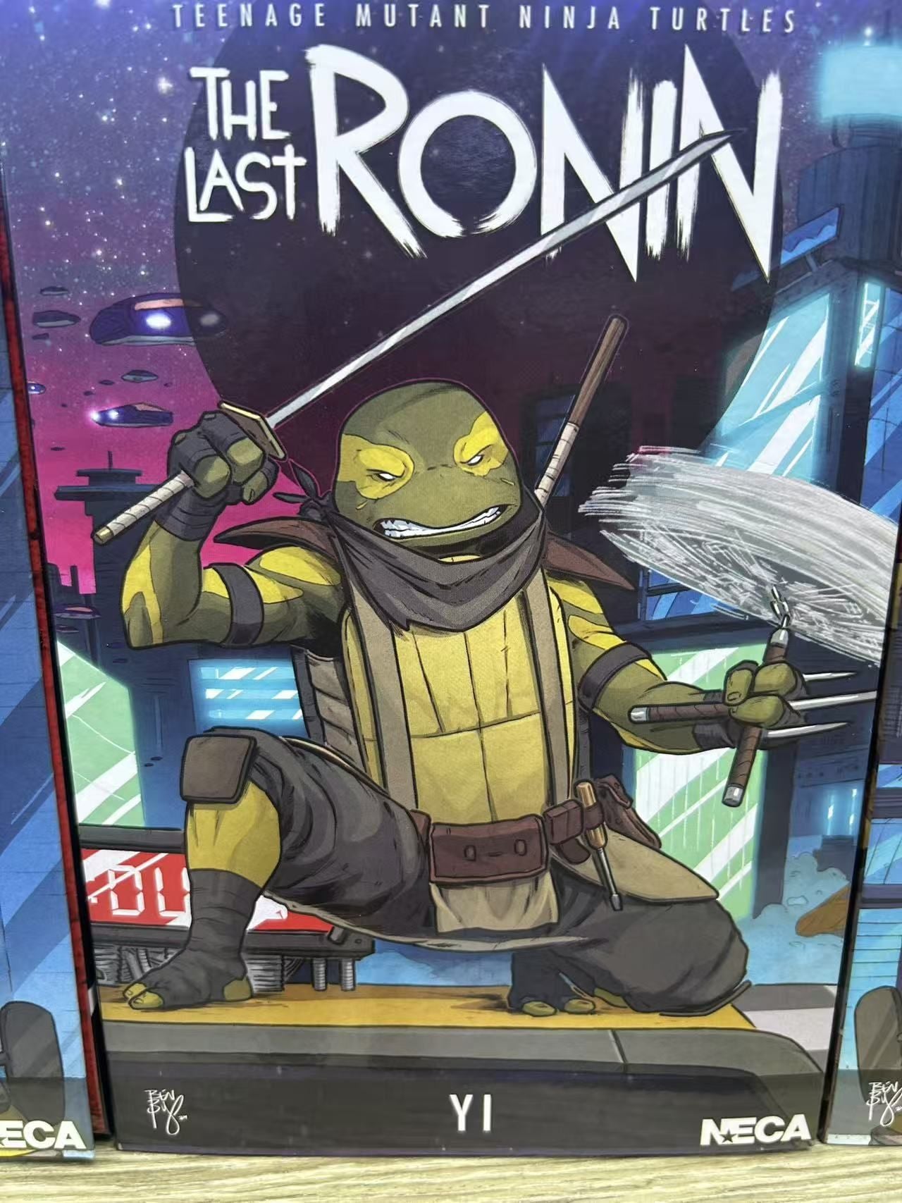 NECA Tartarugas Ninja Mutantes Adolescentes O Último Ronin Ultimate Yi Odyn Moja UnoRe-Evolution Boneco de Ação