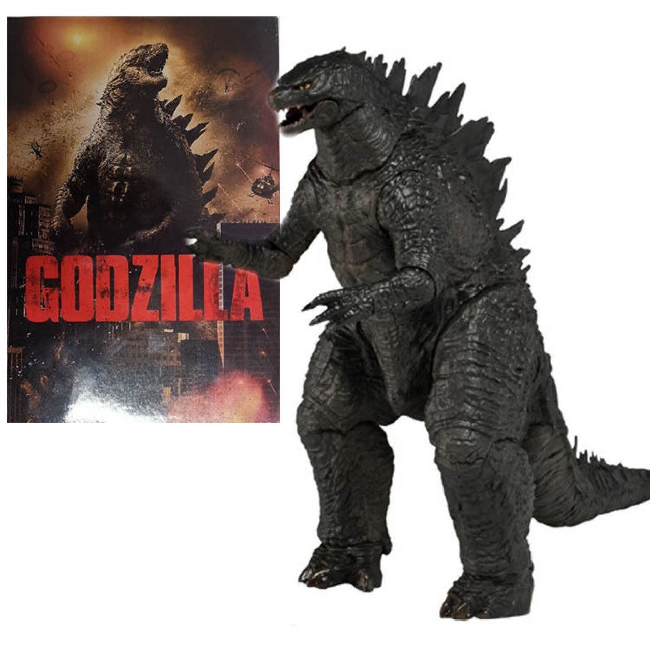 18CM NECA 2014 Godzilla X Kong : The New Empire Action Anime Figure Titan Godzilla Monster Doll Model Ornaments Toys