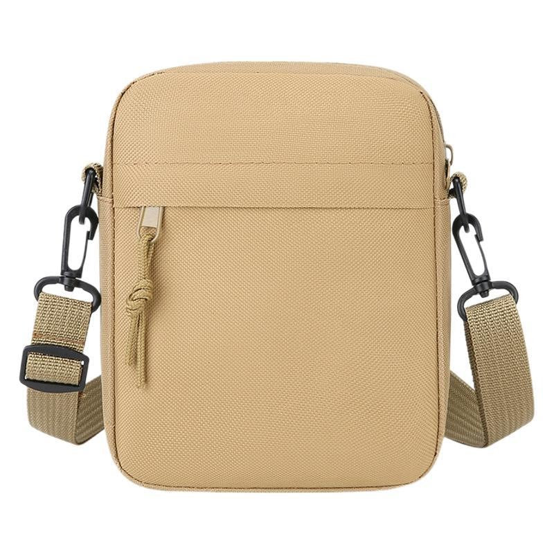 Simple Solid-Color Men's Mini Crossbody Bag - Lightweight and Stylish Ideal for Casual Use and Carrying Phones