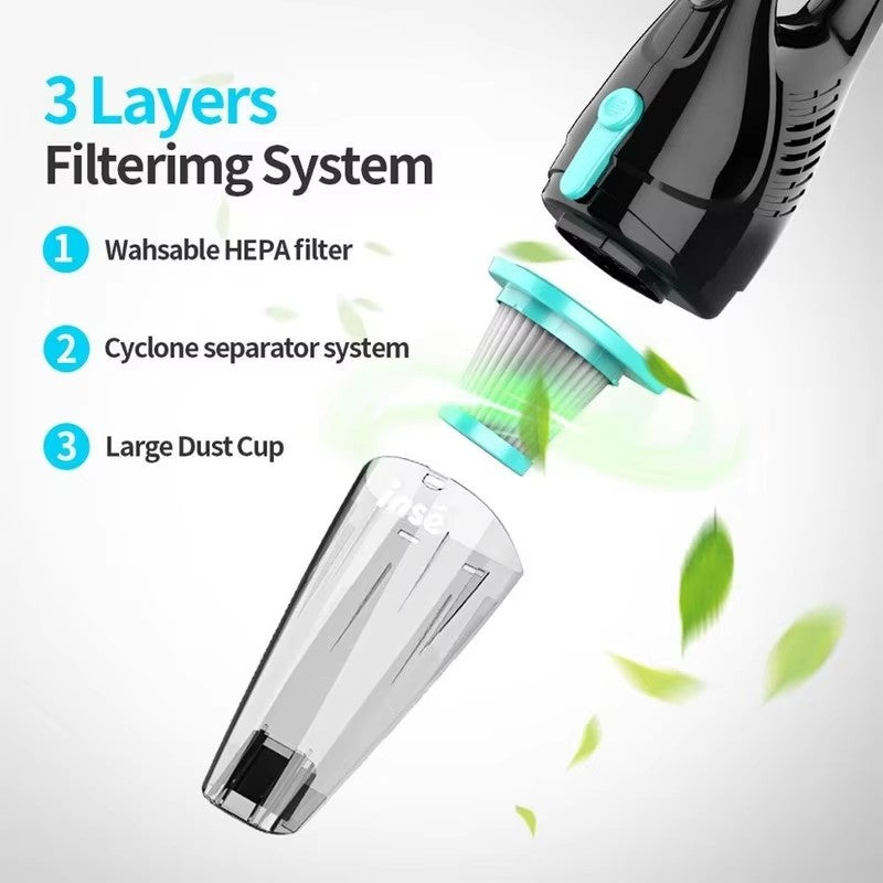 INSE R3S/R6X Corded Vacuum Cleaner Handheld Stick Vacuum Powerful 3 in1 Lightweight Vacuum Cleaners for Home Hard Floor Pet Hair