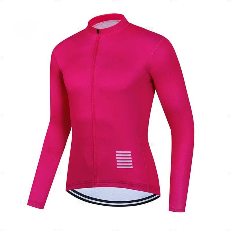 Men Cycling Jerseys White Long Sleeves Autumn Cycling Clothing MTB Pro Team Bike Shirts Bicycle Clothes