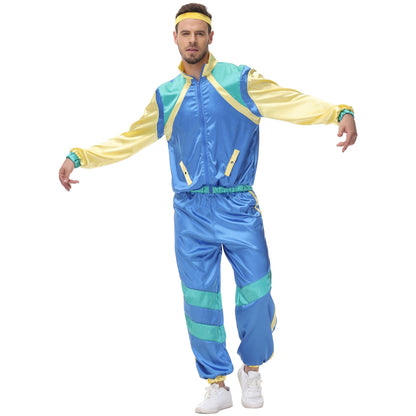 Vintage Disco Hip-hop Varsity Stage Outfit New Carnival Group Dance Wear for Carnival Cocktail Halloween Party Performance