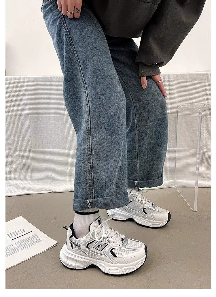 Women's Fashion Dad Shoes -Platform Mesh Running Sneakers?Breathable Casual Sports Shoes for Students?Everyday Training Shoes ?