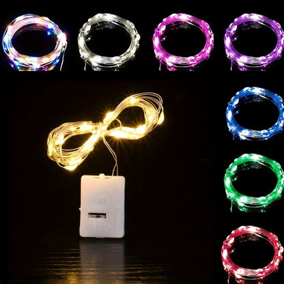 20Packs 2m LED String Lights Warm/Multicolor/Red/Green/Blue/Pink/Purple/White Christmas Atmosphere Firefly Lamp Starry Sky Light