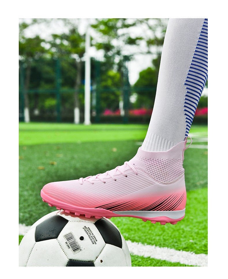 Men Fast Soccer Shoes Professional TF/FG Indoor Futsal Football Field Boot Unisex Society Cleats Long Spikes Sneaker Comfortable