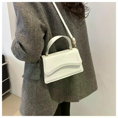 High Quality PU Leather Handbag Purse Women's Bag Solid Color Shoulder Crossbody Bags Lady Messenger Small Tote for Women Girls