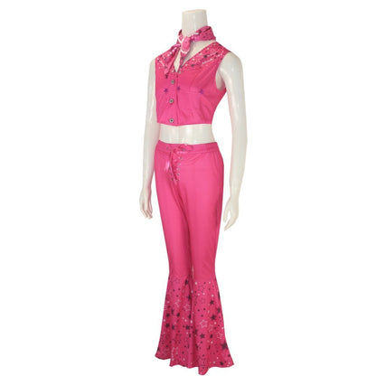 Costume De Cosplay Du Film Ken Pour Adulte, T-shirt Noir, Écharpe Rose, Ensemble Complet, Princesse, Ixde Carnaval D'Halloween
