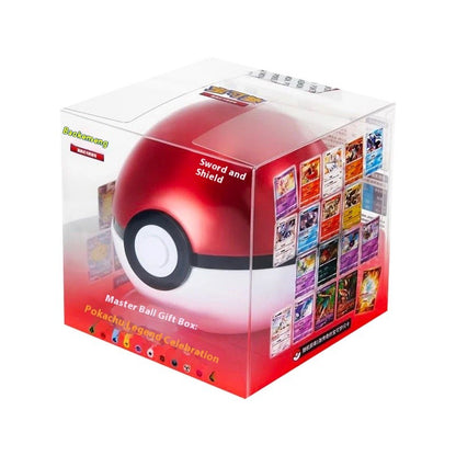 PokeBall Master Balls Bola Premium Caixa de Presente Cartas Pokémon Ptcg Chinês Simplificado Pacote Original Brinquedo de Aniversário de Crianças Natal