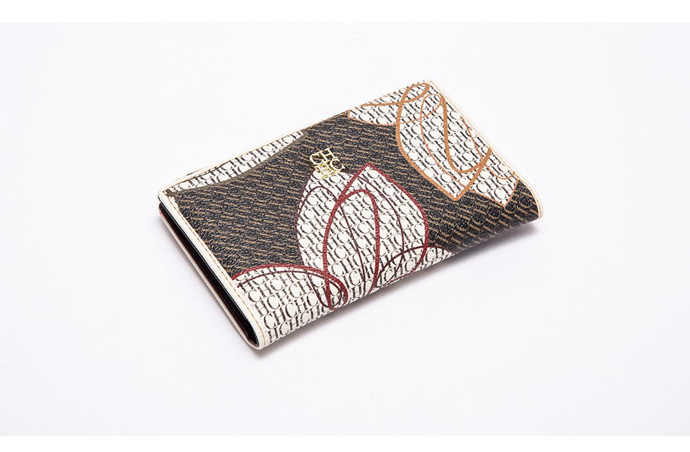 Printed Women's Long Wallet Luxury Brand Retro Classic PVC Material 2025 New Fashionable Simple Card Bag