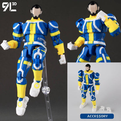 9L3D Impresso Invencível Menino Lucky13 Dummy13 Conquistar LEX Allen Super-heróis Anime Brinquedos Bonecos de Ação Modelo de Manequim Enfeites