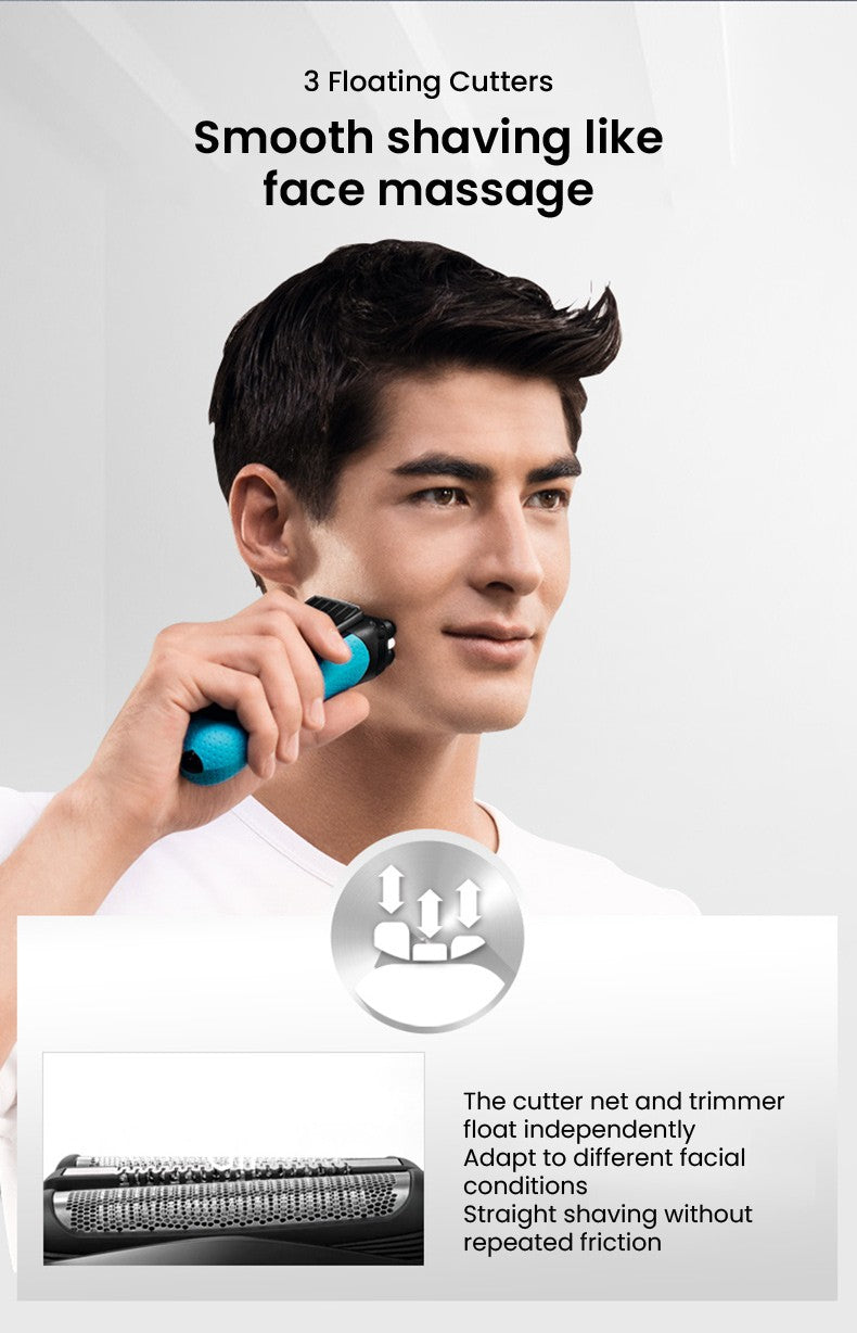 Braun Electric Shaver 3 Series ProSkin 3040S 3010S Reciprocating Shaver For Men Shaving Machine With Trimmer 100-240v