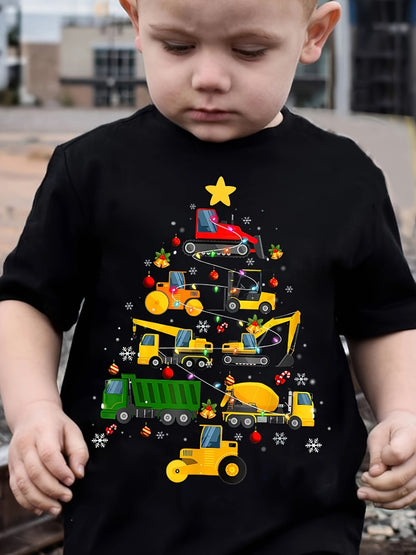 Children's Christmas T-Shirt 3D Print Funny Tops Festival Short Sleeve Baby Clothes 2-10y Christmas Gift for Boys Girls Clothing