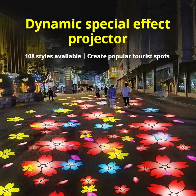 Custom Outdoor Creative Special Effect Pattern Light Led Dynamic Projection Lamp