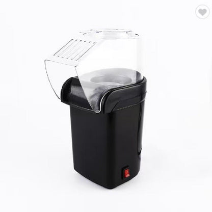 Electric Portable Popcorn Maker Fully Automatic Home Popcorn Popper Hot Air Popcorn Machine Healthy No Oil Mini Popcorn Maker