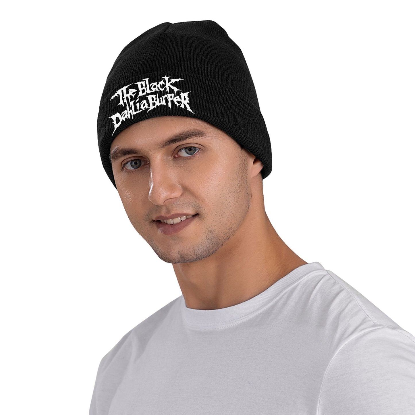 THE BLACK DAHLIA MURDER Gorros de Banda Chapéus de Tricô Masculino Feminino Y2K Legal Elástico Outono Bonés de Ginástica Design Toucas