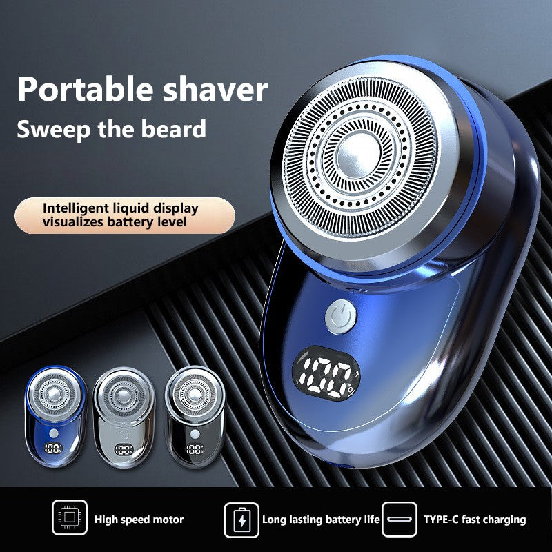Mini Electric Shaver For Men USB Digital Display Electric Shaver Powerful Beard Shaving Machine Rechargeable Waterproof