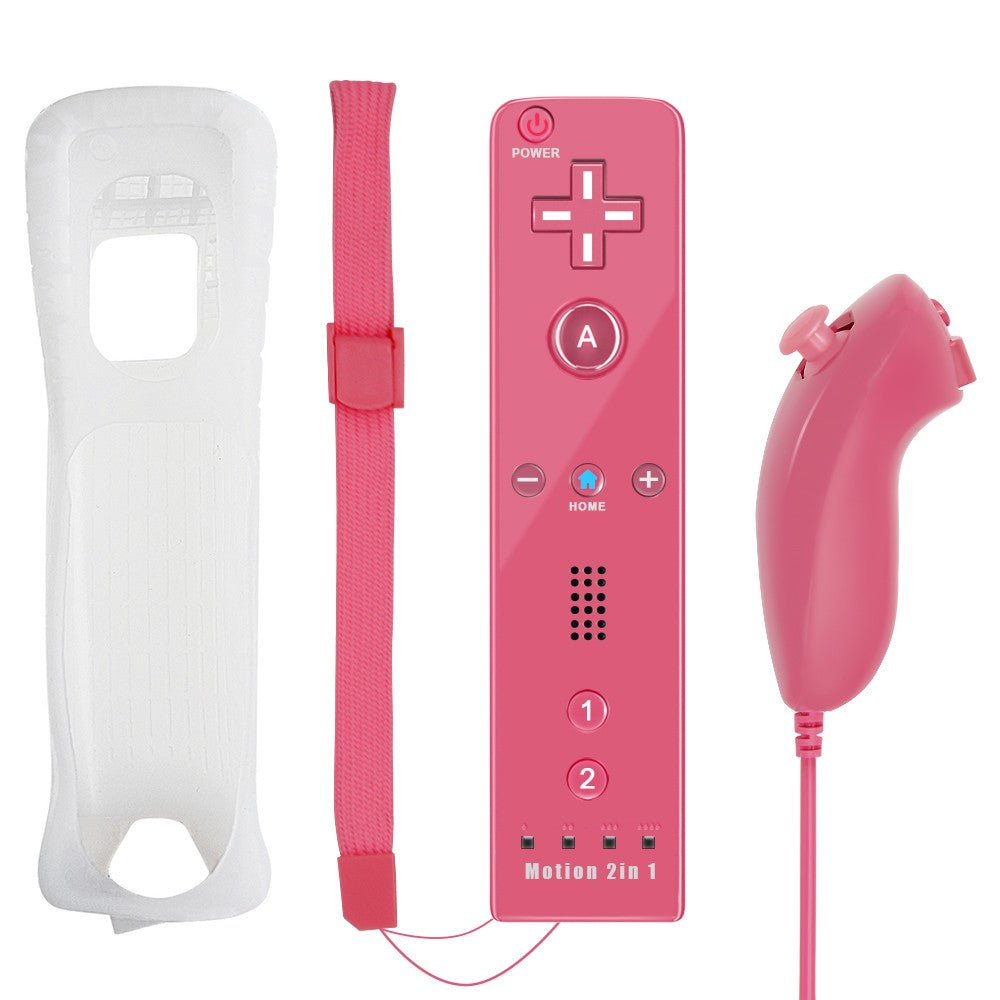 Controllers For Nintendo Wii 2 In 1 Left Right Controller Optional Motion Plus Set Game Remote Control Joystick Wireless Gamepad