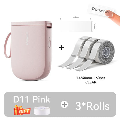 Mini Impressora de Etiquetas Portátil NIIMBOT D11 Nova Versão 300DPI Bluetooth Sem Fio Máquina de Etiquetas Impressora de Adesivos para Cozinha e Crachás