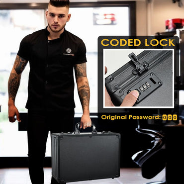 Barber Carrying Cases For Clippers Supplies Hair Tool Organizer Barber Travel Case Professional Barber Supplies Suitcase