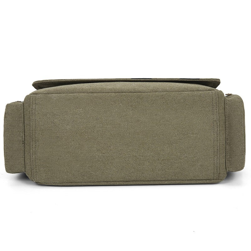 Vintage Men Canvas Messenger Bag Crossbody Bags Unisex Motorcycle Print Shoudler Bag Large Capacity Commuting Bag