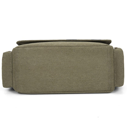 Vintage Men Canvas Messenger Bag Crossbody Bags Unisex Motorcycle Print Shoudler Bag Large Capacity Commuting Bag