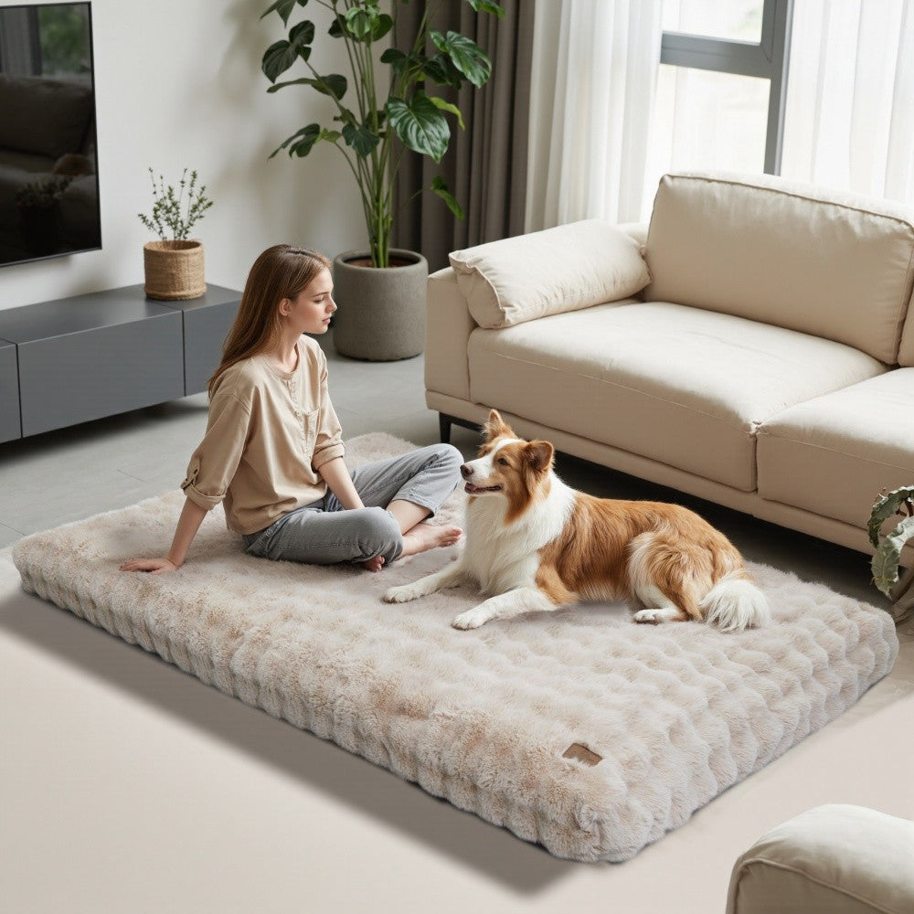 Cama para Cães Ultra Macia Almofada Macia para Pets Cama para Cães Grandes Colchão para Filhotes Tapete Lavável
