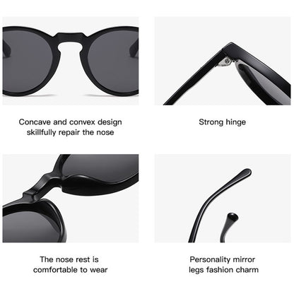 Óculos de Sol Redondos Retrô Masculinos Femininos Pequenos Moda Polarizados Óculos de Sol para Homens e Mulheres Óculos de Condução Estilo Vintage Literário