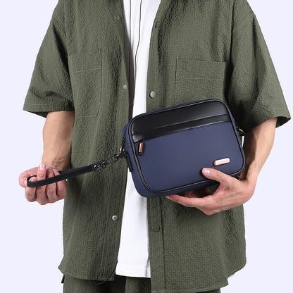 High Quality Soft PU Leather Male Small Shoulder Bag Fashion Men's Mini Handbag Casual Male Day Clutch Phone Bag