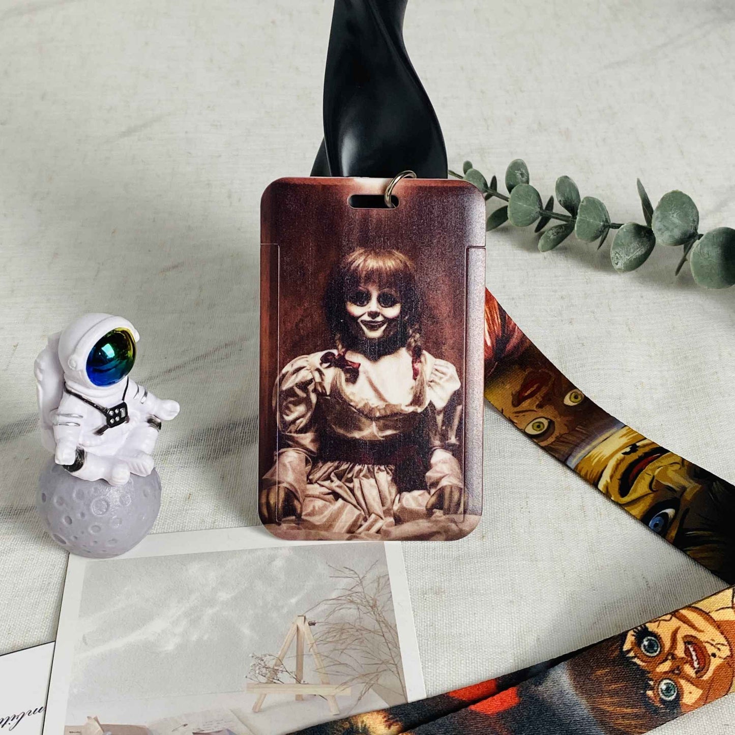Anime Lanyards Keychain Badge Holder ID Credit Card Pass Hang Rope Lariat Lanyard for Keys Anime Accessories Gifts Halloween