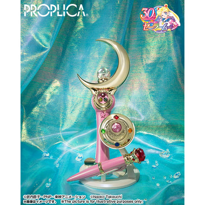 Em Estoque Original BANDAI PROPLICA Moon Stick Broche de Transformação Caneta de Disfarce Estrela de Cristal Figura Anime Sailor Moon Modelo de Brinquedo