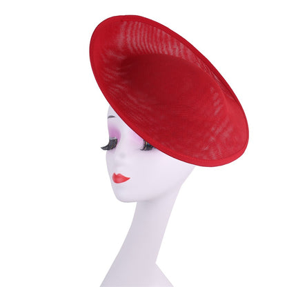 30CM Round Fascinator Base Make Millinery Cap Fabric Supplies DIY Hair Accessories For Women Wedding Fascinator Hat Formal Event