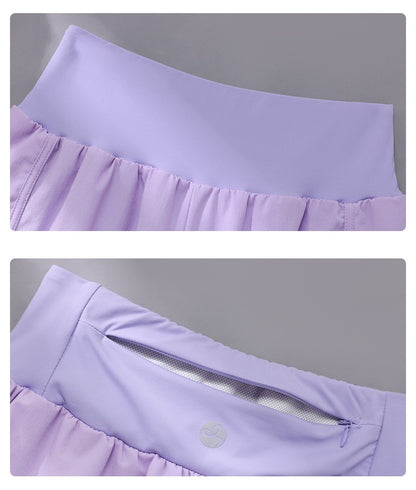 DRUR Sports Shorts Women High Waist Loose Yoga Shorts With Pocket Female Short Pants Woman's Gym Running Shorts Fitness Clothes