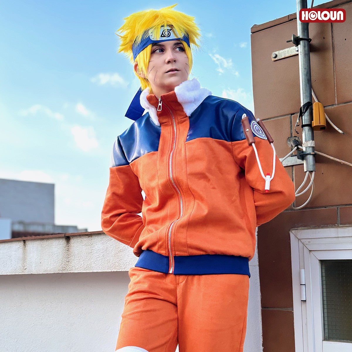 HOLOUN Anime Uzumaki Cosplay Costume Teenager Period Jacket Pants Bag Cos Convention Gift Unisex Adult Version