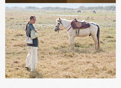 Songmont Genuine Leather Mini Bucket Bag Adjustable Drawstring Multi Straps White Black Blue Casual Chic Crossbody Bag Oversized
