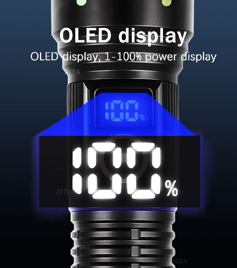 60000000LM Most Powerful Led Flashlight 3500M Long Range Torch High Power Led Flashlights Rechargeable Strong Tactical Lantern