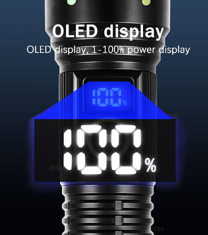 60000000LM Most Powerful Led Flashlight 3500M Long Range Torch High Power Led Flashlights Rechargeable Strong Tactical Lantern