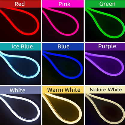 Neon LED Strip Battery Operated, 9Colors Neon Rope Lights With Battery Box Flexible DIY Design for Glow Neon Party Birthday