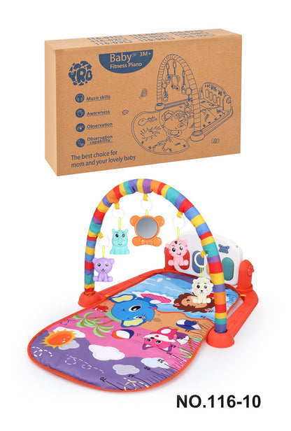 Tapete de Atividades para Bebê Multifuncional, Ginásio de Fitness, Brinquedo Musical, Educacional, para Engatinhar, Presente para Crianças