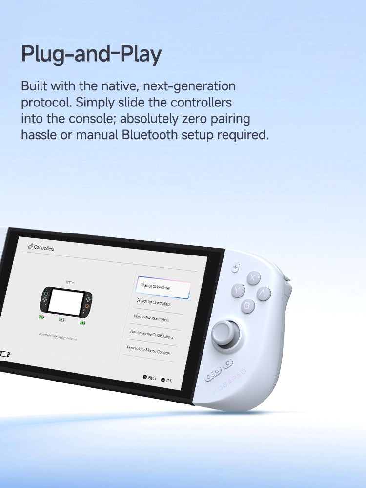MOBAPAD M12 S Joycon Gaming Controller for Nintendo Switch 2 with TMR Sticks, Mechanical Buttons Joypad for Switch 2 Console