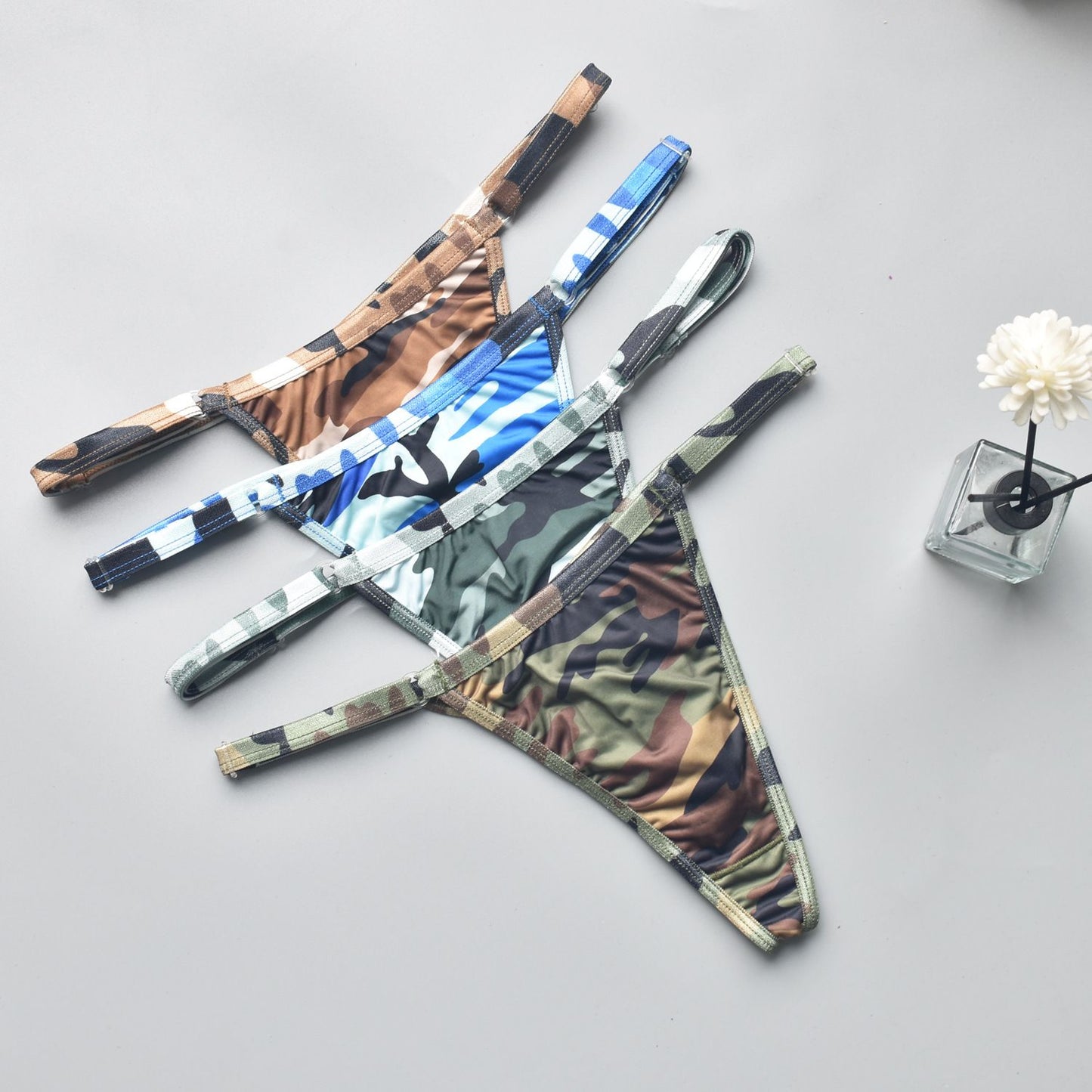 Circyy Bikini Set Women Sexy Camouflage Swimsuit Two-Piece Thongs Backless Female Swimwear Bathing Summer 2025 Fashion Beachwear