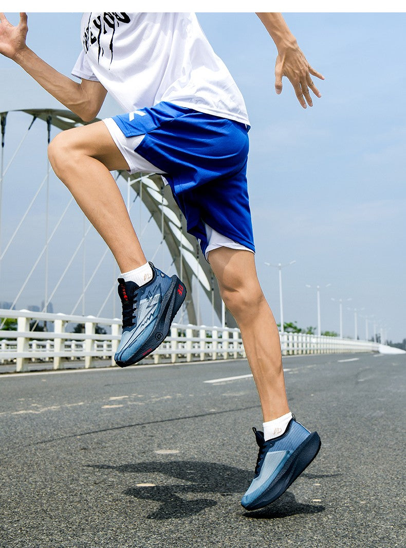 Tênis Masculino de Malha para Conforto 2025, Tênis de Corrida Masculino com Placa de Carbono 3.0, Amortecimento, Esportes, Treino, Corrida, Calçado Especializado para Corrida