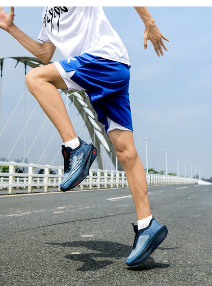 Tênis Masculino de Malha para Conforto 2025, Tênis de Corrida Masculino com Placa de Carbono 3.0, Amortecimento, Esportes, Treino, Corrida, Calçado Especializado para Corrida
